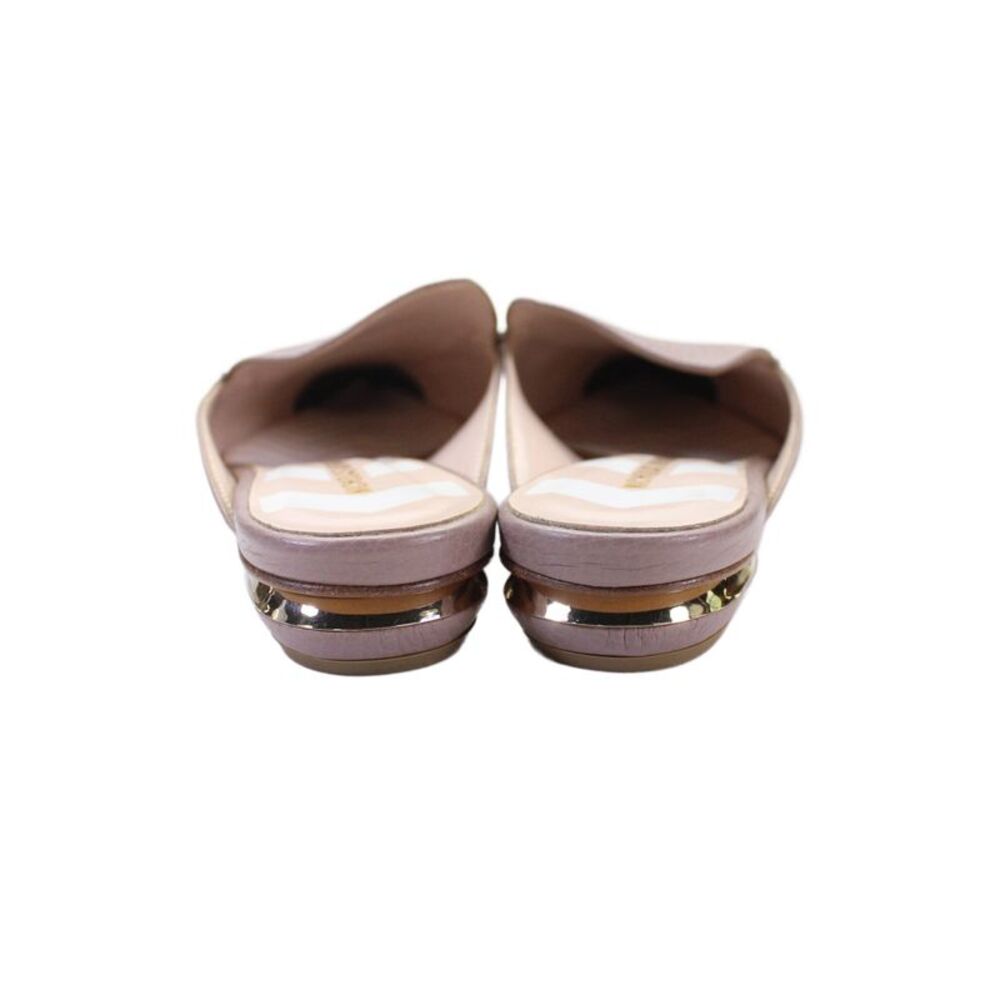 Nicholas Kirkwood Womens Leather Pointed Toe Mules Flats Purple Size 36.5 6.5